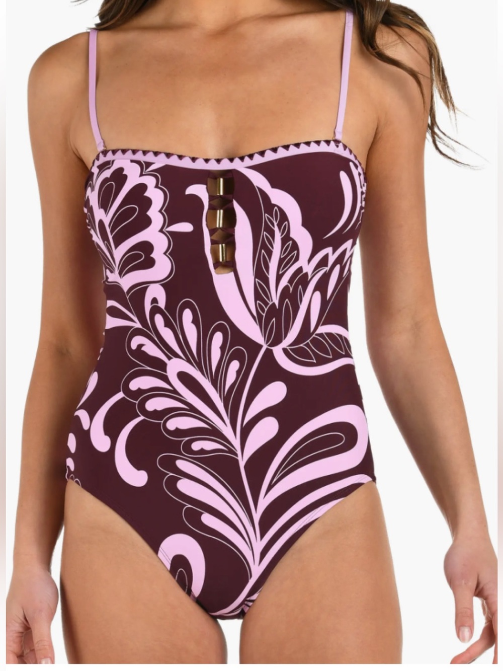 La Blanca One-Piece Swimsuit Size 12 with slight defect see last two pic